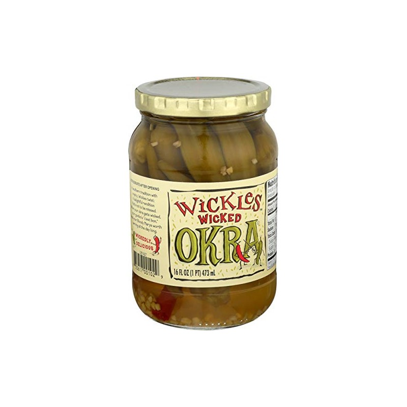Wickles Wicked Okra, 16 oz