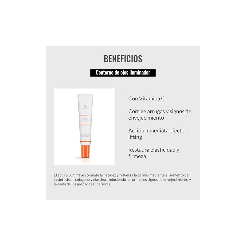 Lendan Crema Contorno De Ojos Iluminador Con Vitamin C 15ml