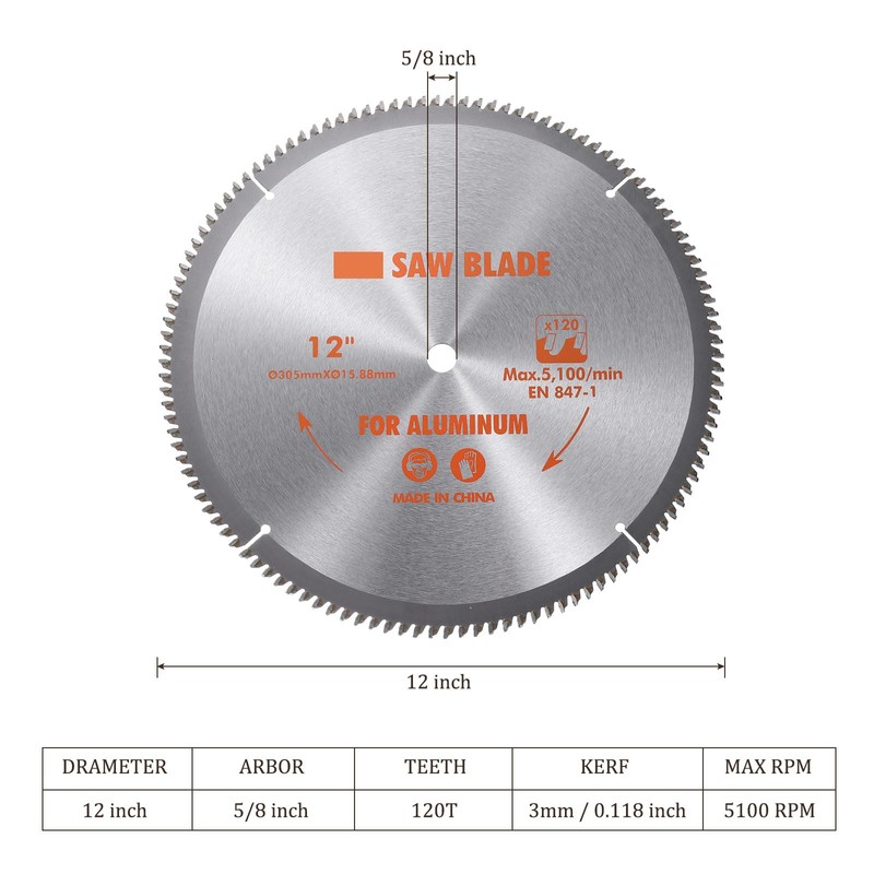 Kozelo Circular Saw Blade - [12-inch x 120 Teeth x