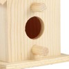 Wooden Bird House, Pack of 3 Mini Hanging Decorative Birds