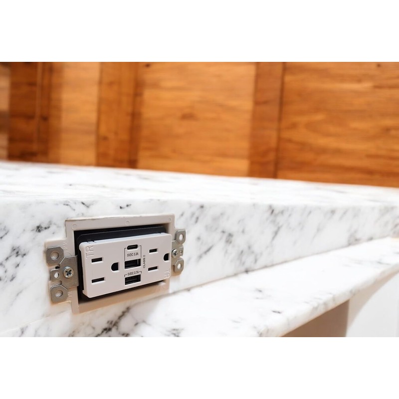 iMBAPrice IMBA-BE3 (UL Listed) 3-Gang Non-Metallic Electrical Power Outlet Box