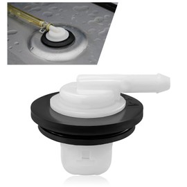 HABNVUON Fuel Tank Vent Valve, Gas Tank Vent Rollover Valve with Grommet Seal Kit, Car Accessories Fuel Tank Vent Plug Compatible for Jeep Wrangler, Ford F150 F250 1980-1996, F350 1980-1997