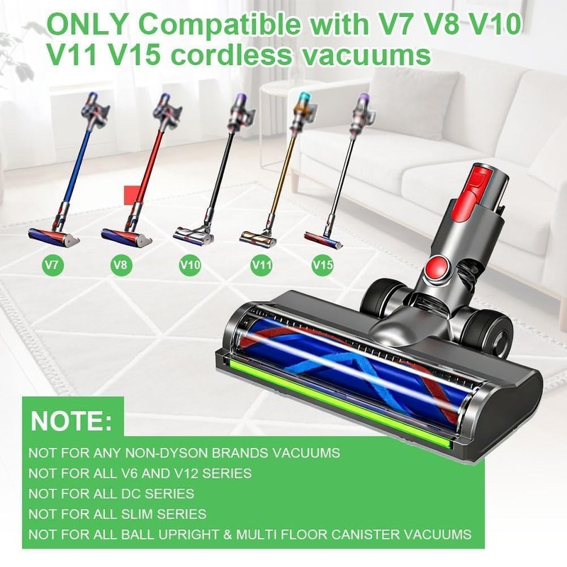 V8 V11 Head Replacement for Dyson V7 V10 V15 with