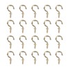Veemoon Copper Plated Ceiling Hooks 20pcs Metal Screw-in Hooks for