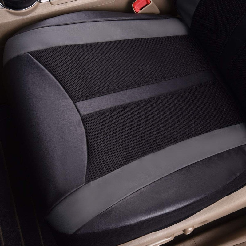 Flying Banner Car Seat Covers 2 Front Seats Leather Splicing