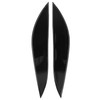 Front Headlight Eyebrow Eye Lid Cover Trim Piano Black Replacement