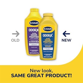 Dr. Scholl's OdorX All Day Deod Powder. 6.25 Ounces, (Pack of 3)
