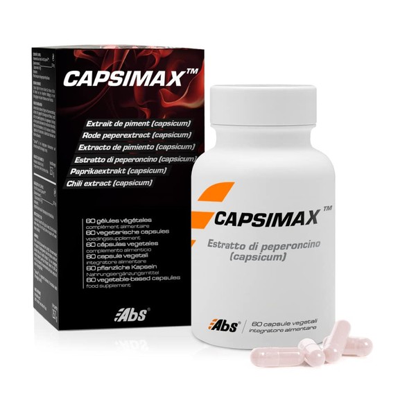 Capsimax * Patented Pepper Extract (Capsicum) * 260 mg / 60 Vegetable Capsules * Weight (Leaniness)