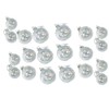 Kurt Adler 20-Piece Iridescent Glass Ball Ornament Set