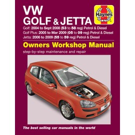 VW Golf (04 - Sept 08), Golf Plus (05 - Mar 09) & Jetta (06 - 09) Haynes Repair Manual