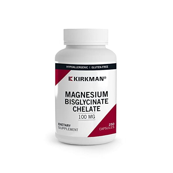 Kirkman Kirkman - Magnesium Bisglycinate Chelate - 250 Capsules -