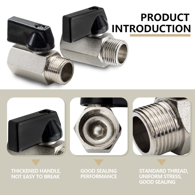 Bwintech 2 pieces 3/8 inch BSP female x male thread