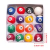 Billiard Balls - Pool Table Set - 16 Piece Mini