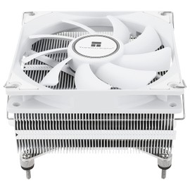Thermalrlght AXP90-X53 White Low Profile CPU Air Cooler, 53mm Height, TL-9015W Slim PWM CPU Fan, AGHP 3.0 Technology, ITX Heatsink Cooler, for AMD:AM4 AM5/Intel 1150/1151/1155/1156/1200/1700