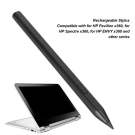 Bewinner Lápiz Capacitivo para Pavilion X360 Spectre X360 Envy X360, Recargable MPP 2.0 Tilt Active Pen con Sensibilidad a la Presión 4096, Función de Fijación Magnética, 2 Puntas