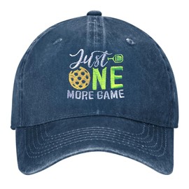 LUADSN Pickleball Hat for Women Men Adjustable Embroidered Baseball Cap Pickleball Gifts Navy Blue