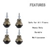 Artilife 4Pack Caster Wheels 2" Antique Copper Caster with 5/16"