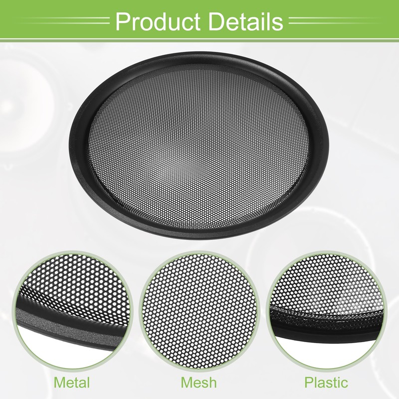 X AUTOHAUX Universal 10" Car Speaker Grills Cover Mesh Round