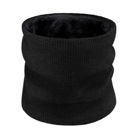 Beurlike Winter Neck Warmer Gaiters for Men Women Windproof Thermal Fleece Ski Face Mask Cover Neck Scarf for Cold Weather(Black)