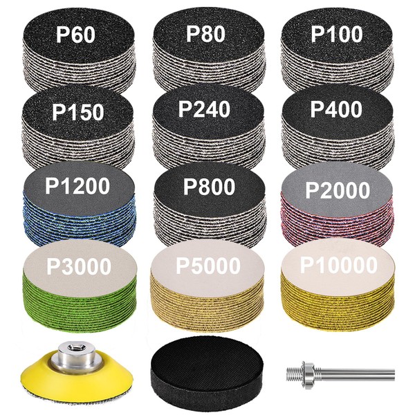 183 Pieces 2 Inch Sanding Disc, GOH DODD Wet Dry