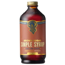 Portland Syrups Brown Sugar Simple Syrup - Drink Mix for Exceptional Cocktails, Simple Syrup for Cocktails, Sugar Syrup for Drinks, Simple Syrup for Coffee, Mocktails, Baking, 12 oz, Pack of 1