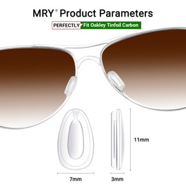 Mryok Replacement Nosepieces Nosepads for Oakley Tinfoil Carbon Sunglass