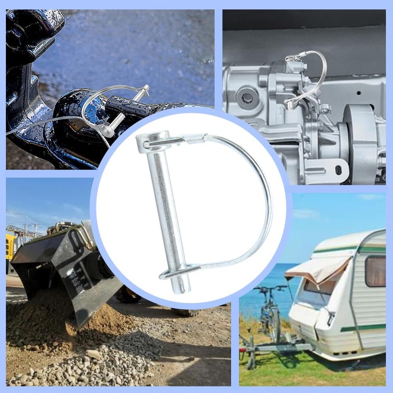 Hocansen Pack of 5 D-Shape Cotter Pin 8 x 50