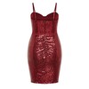 City Chic Women's Plus Size Girly Sequin Dress, Ruby, 12