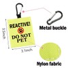 CHOORO Reactive No Dogs/Do Not Pet Alert Hanging Patch (Yellow,