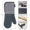 Alselo Silicone Oven Mitts Heat Resistant 932℉ with Waterproof &
