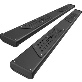 YITAMOTOR 6.5 Inches Running Boards Compatible with 2009-2018 Dodge Ram 1500 & 2010-2022 2500 3500 Crew Cab Black Textured Nerf Bars / Side Step (Incl.2019-2023 Classic) Bar Bars