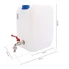 Water Storage Container, 10L Capacity, Metal Tap, 29.5 x 22