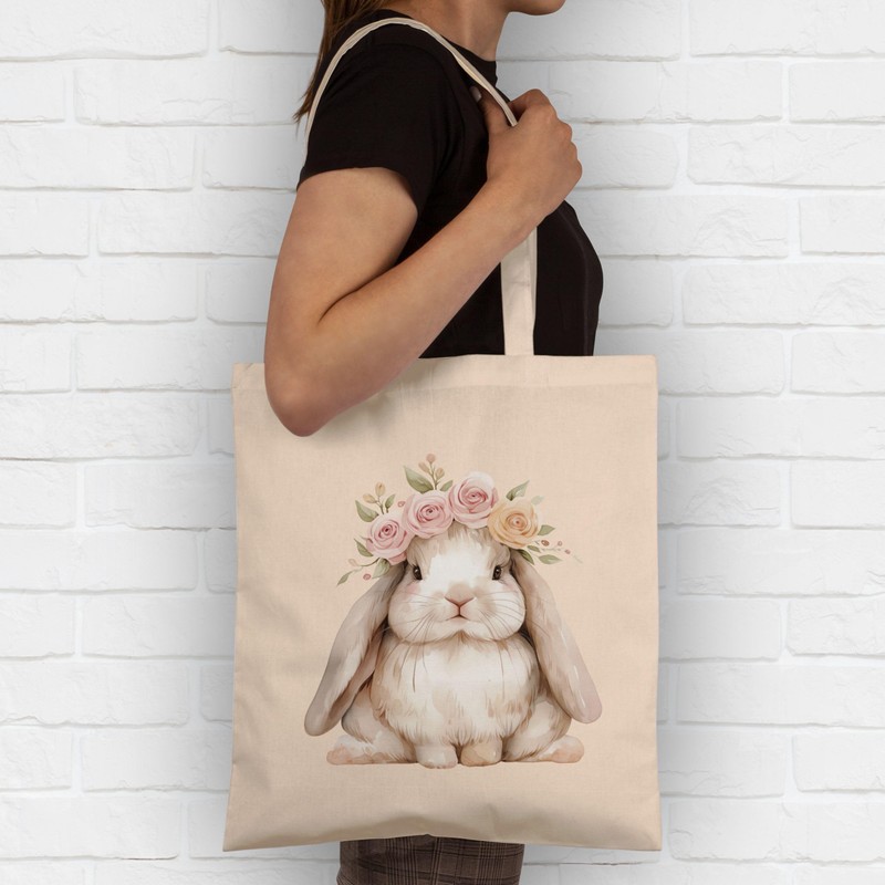 Shirtracer - Cotton Bag - Easter Gift - Cute Rabbit