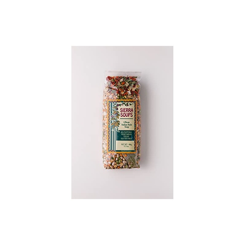 Sierra Soups 6 Bean Italian Style Soup 17.5 ounce bags