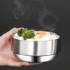 Lyellfe 6 Pack Stainless Steel Bowls, 12 Oz Double Walled
