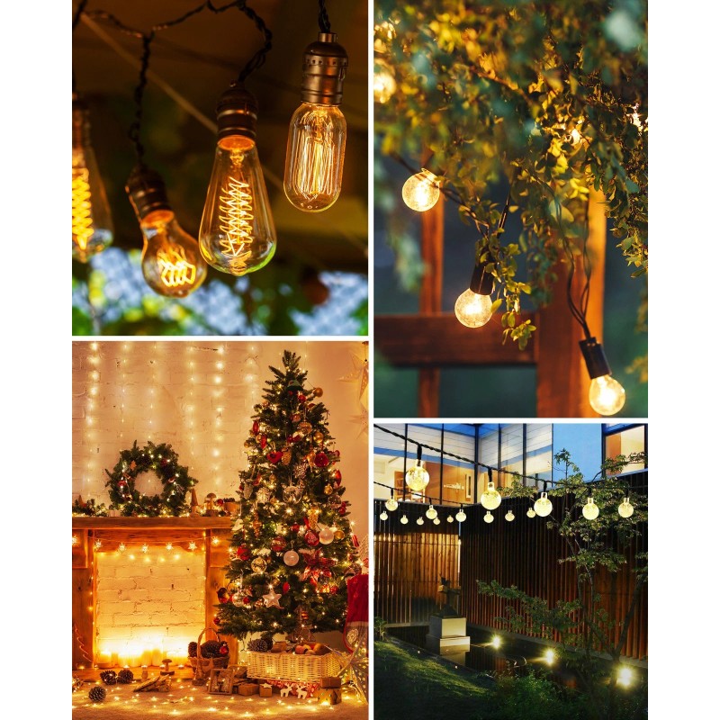 DEWENWILS Outdoor Dimmer for String Lights with Remote Waterproof Plug-in