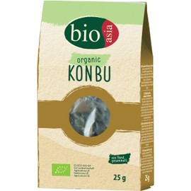 BIOASIA Organic Konbu 100% Natural Algae Ideal for Flavouring Soups, Broths & Infusions 1 x 25g