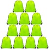 Grneric 12Pcs Drawstring Backpack Bulk Cinch Bag, Polyester Drawstring Bags