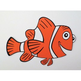 Finding Nemo Marlin Clownfish Die Cut Paper Piecing  Scrapbook Embellishment