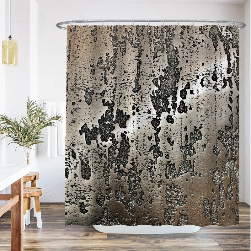Ulticool Shower Curtain - Steel Metal Industrial - 180 x