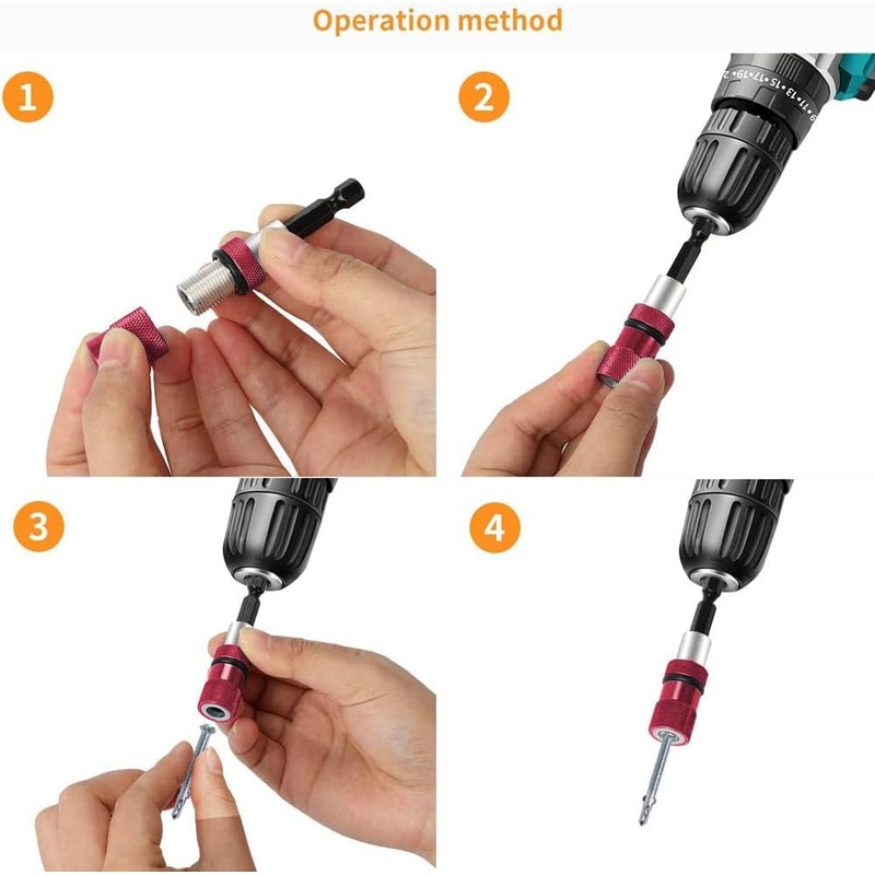 MHMondawn 3 x Magnetic Bit Holder, Long Quick Change Bit