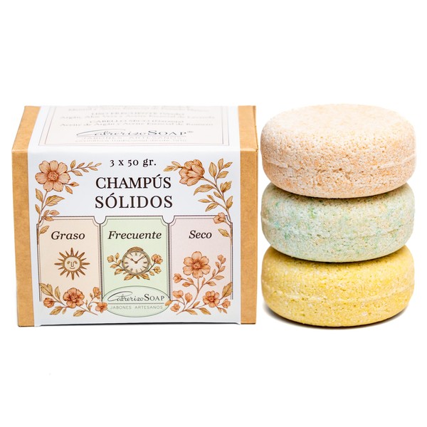 CABRERIZO SOAP Solides Shampoo ohne Sulfate und Silikone, natürliches festes