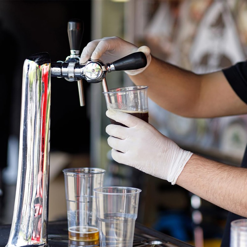 TRONEX 1510 Rubber Latex Disposable Gloves, Non Medical, General Purpose,