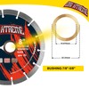 ORIXTREME 8Inch Diamond Saw Blade, Segmented General Purpose Blade Dry/Wet