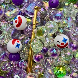 Acrylic Beads Mix(16mm)-Beading making-Bead Assortmens-DIY:_Poker J_300ml(Best Deal)