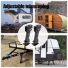 2PCS Swing Down Trailer Stabilizer Jacks - 7" Drop Leg,