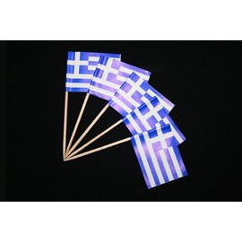 Everflag Toothpicks: Greece Pack of 50