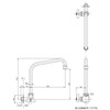 TOTO T131BLUN13H Single Faucet (Horizontal Faucet) for General and Cold