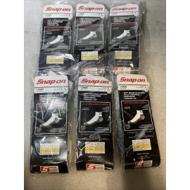 Snap-on WHITE Snap-on Tools Ankle Socks Large (Size 7-12) Made in USA! *6 Pairs*