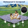 Manta de picnic extragrande de 203 x 203 cm, impermeable,